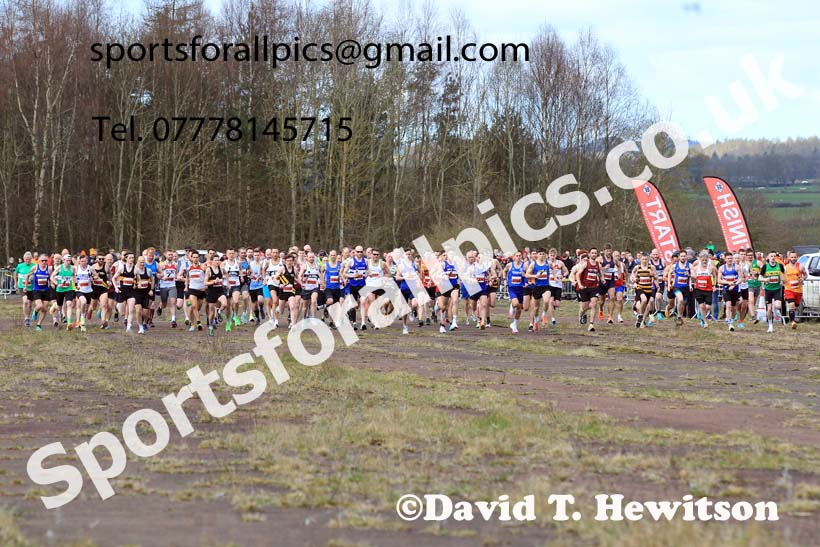 Senior mens 2023 Elswick Harriers Road Relays, Albamarle Barrack Airfield, Ouston, Northumberland. Photo: David T. Hewitson/Sports for All Pics